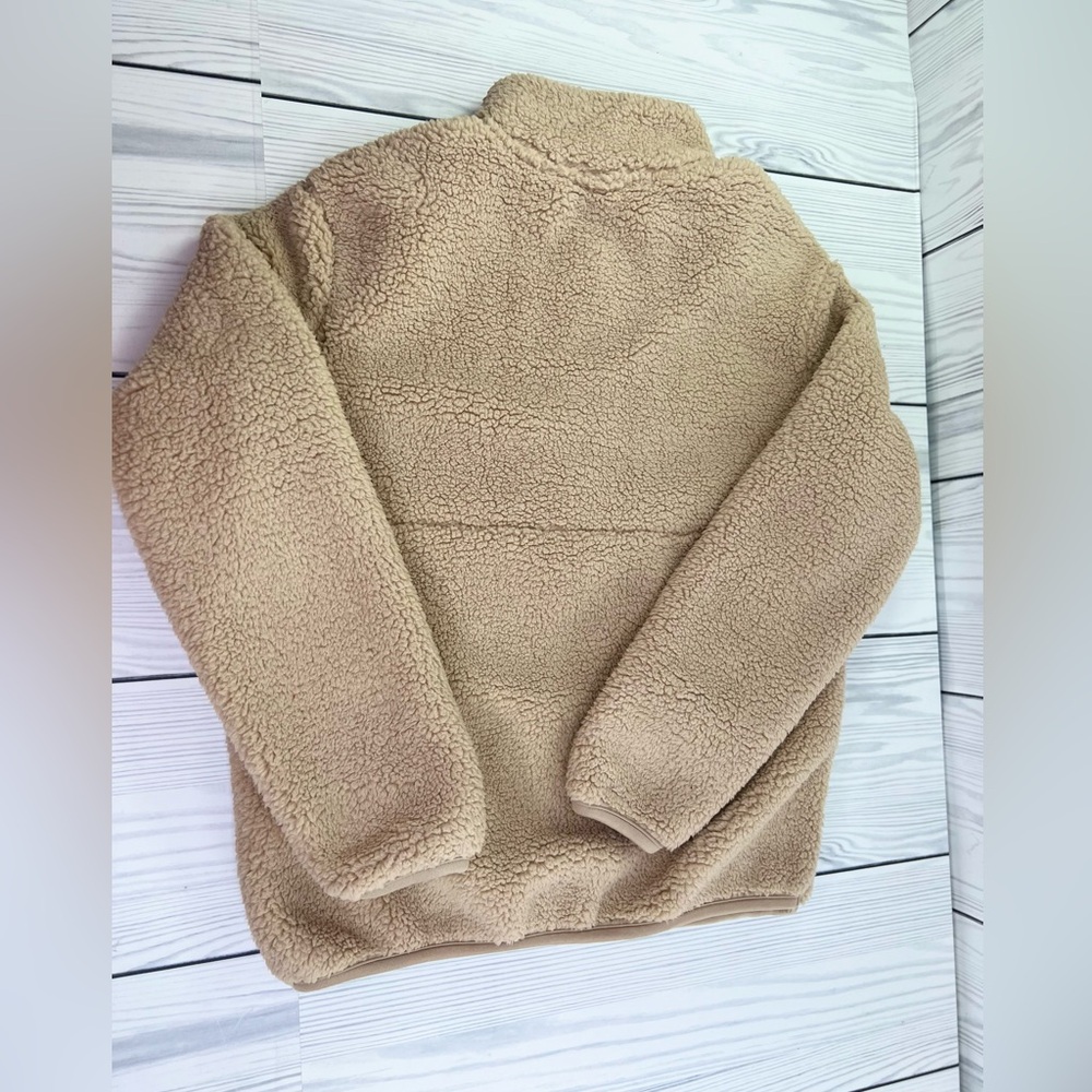 NWOT Boys’ Faux Shearling Sherpa 1/4 Zip - Picture 2 of 5